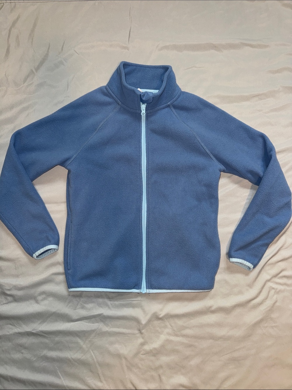wonder nation Kids Blue Fleece Jacket with Light Trim